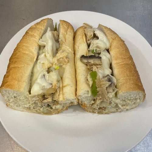 Philly Chicken Cheesesteak Sub.
