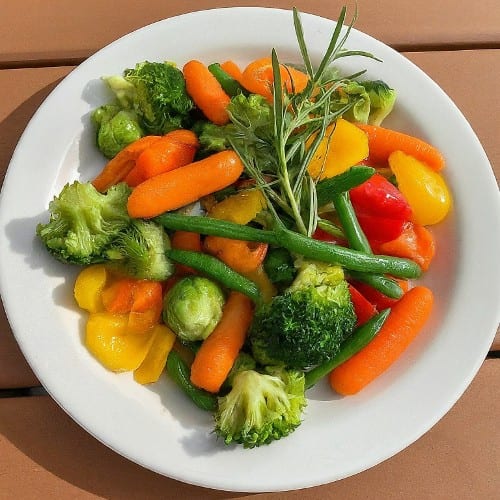 Mixed Steamed Veggies.