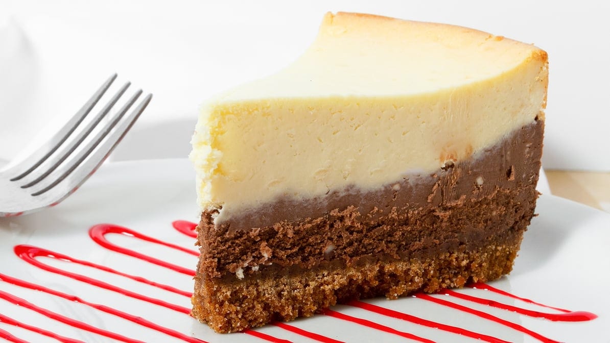 Dark & White Chocolate Cheese Cake.