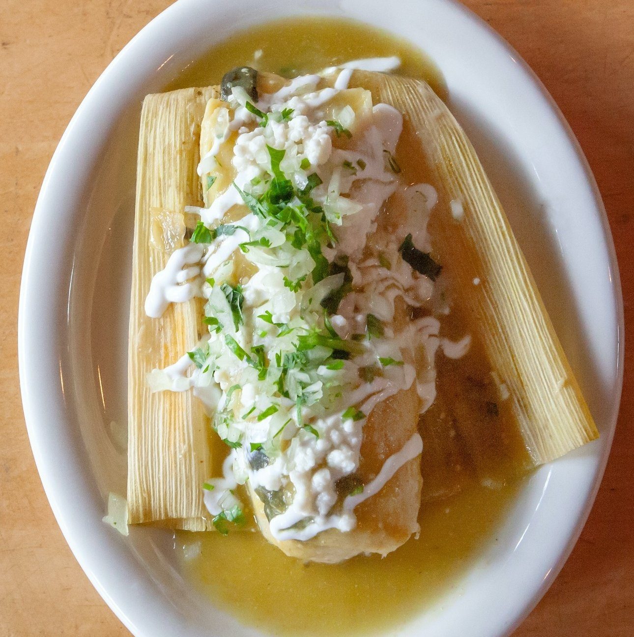 Tamal - Rajas Con Queso.