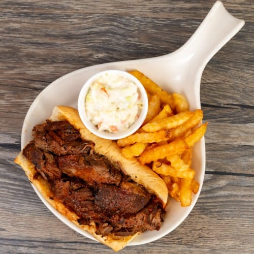 Beef Brisket Sandwich.