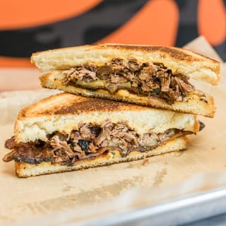 Chopped Beef Brisket Stuffed Grilled