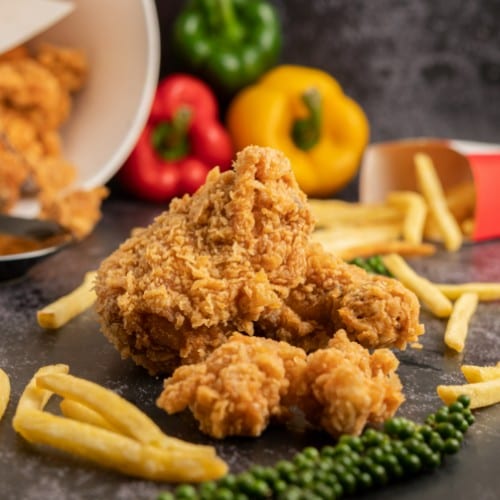 Fried Chicken (8) & Biscuits (2) Special.