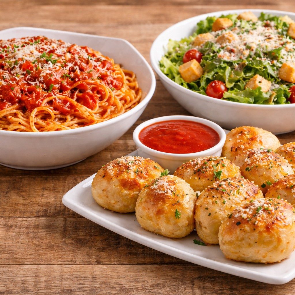 Spec. #4; Pasta, Salad & A Dozen Rolls.