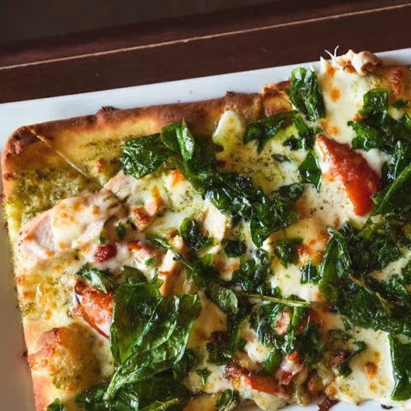 Gluten Free Primavera Flatbread.