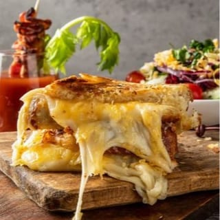 Garlic Gourmet Grilled Cheese