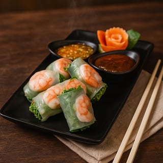 Fresh spring rolls (6 pieces)