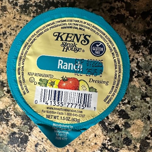 Side of Ken's Homestyle Ranch Dressing.