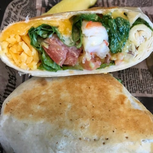 Bubba Shrimp Wrap.