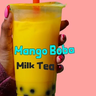 Mango Boba Bubbles lemonade 