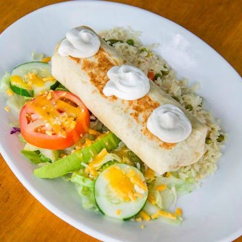 Shredded Beef Chimichanga.