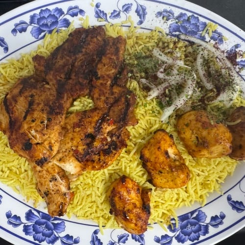 Faham Chicken Chicken with Chicken Tawook Platter.
