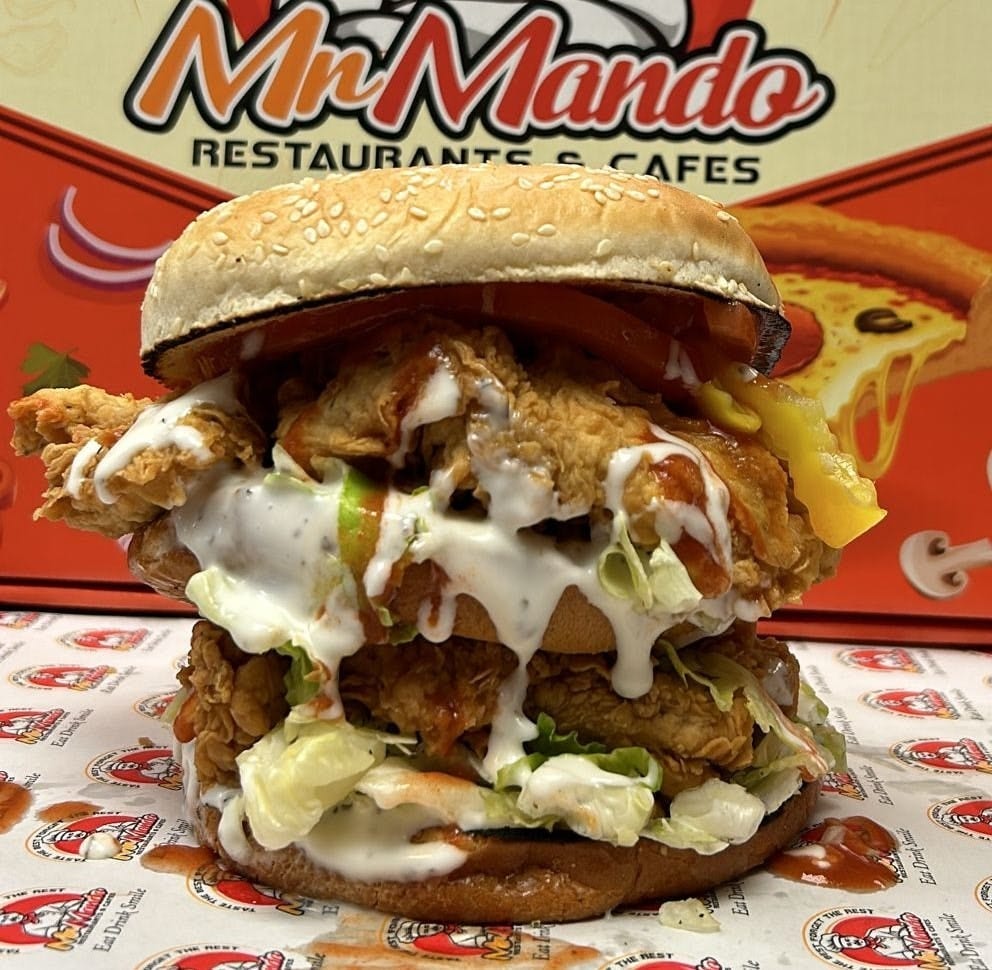 Double Chicken Zinger & Crinkle Fries.