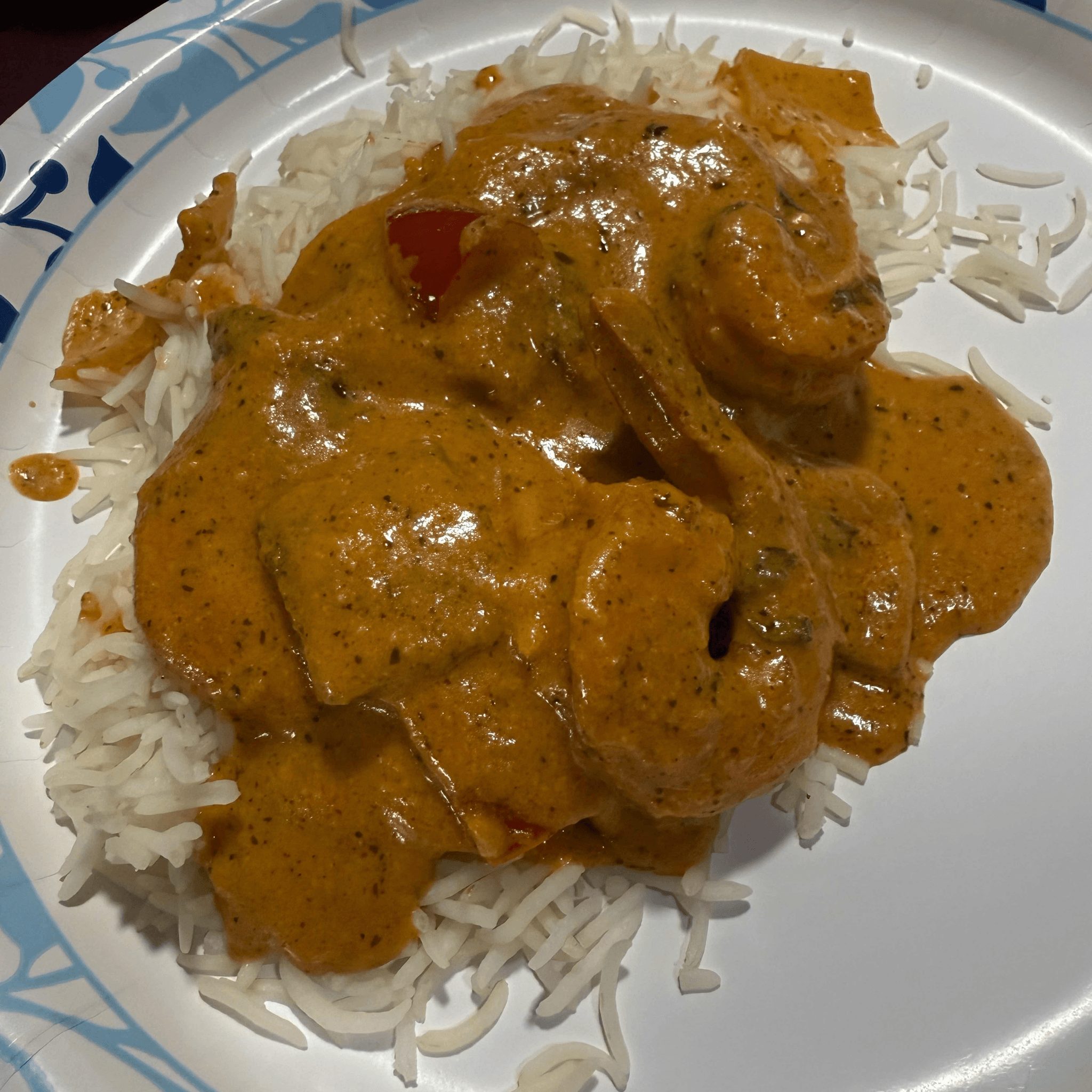 Shrimp Tikka Masala.