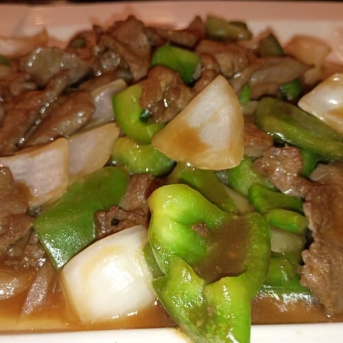 Green Pepper Steak.