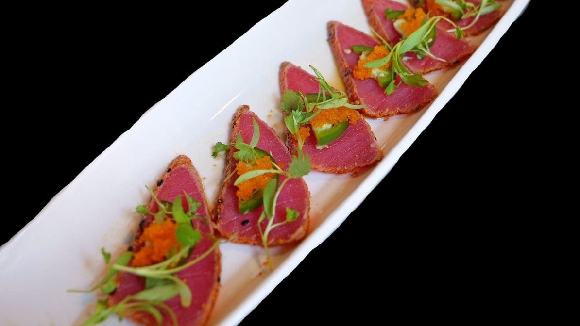 Pepper Tuna Carpaccio.