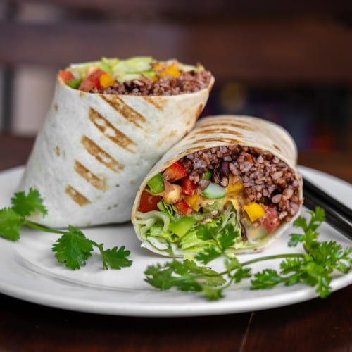 Breakfast Veggie Burrito.