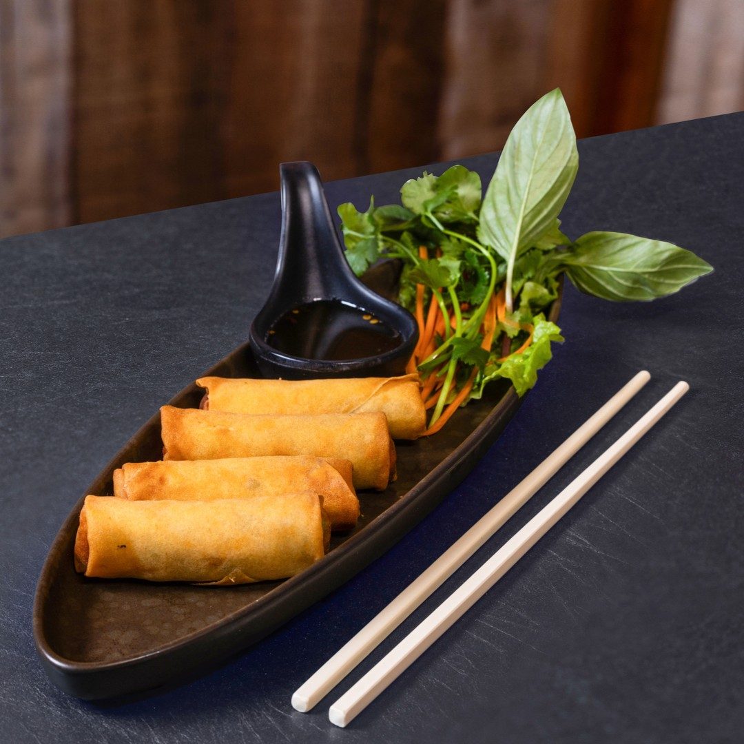 Veg Crispy Egg Rolls.