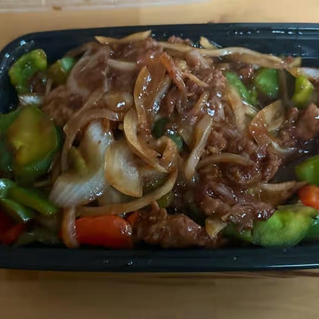 Black Pepper Beef.