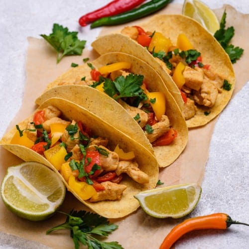Pollo Asado / Chicken Tacos.