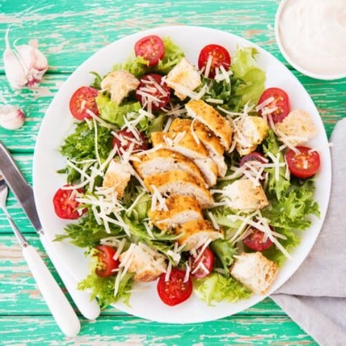 Chicken Caesar Salad.