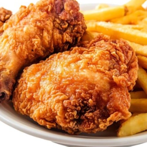 Legs & Thighs with fries.