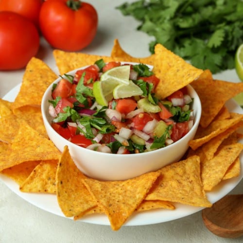 Pico de Gallo with Chips.