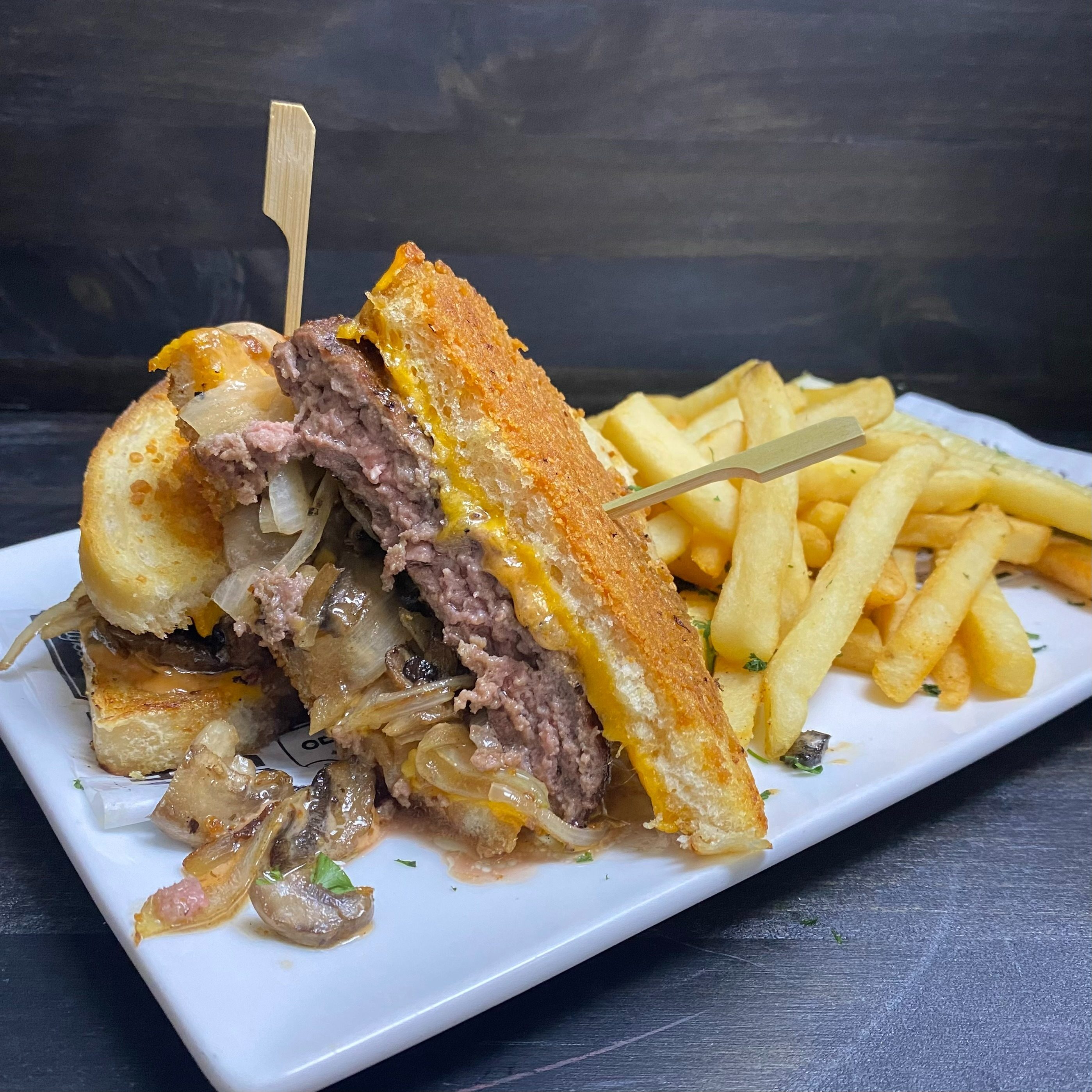 Grilled sourdough melt*.