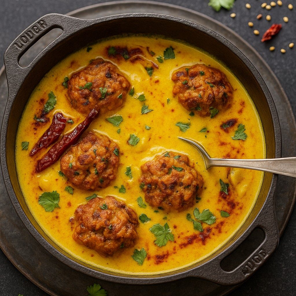 Punjabi Kadhi Pakora.