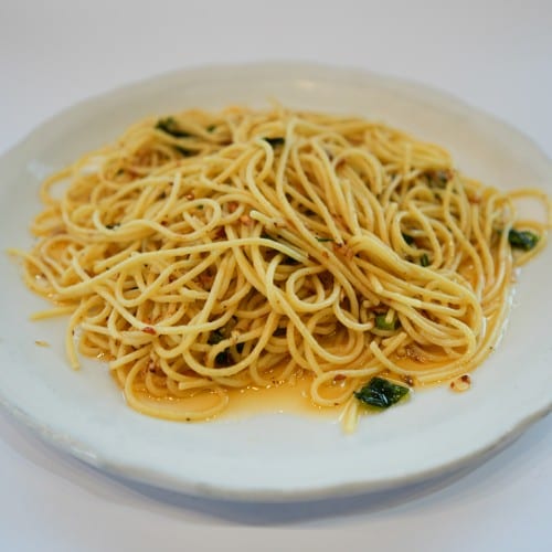 Spaghetti Aglio E Olio.