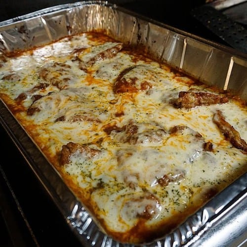 Crispy Chicken Parmigiana Catering.