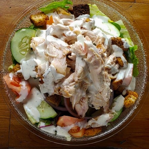 Warm Pulled Chicken Toss.