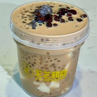 Milk Tea Milk Pudding Red Bean Sago