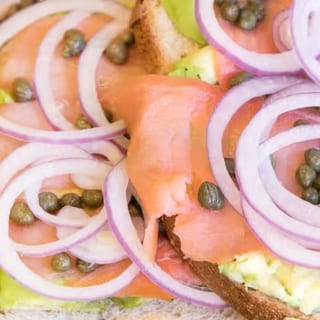 #15 Avocado Toast with Smoked Salmon