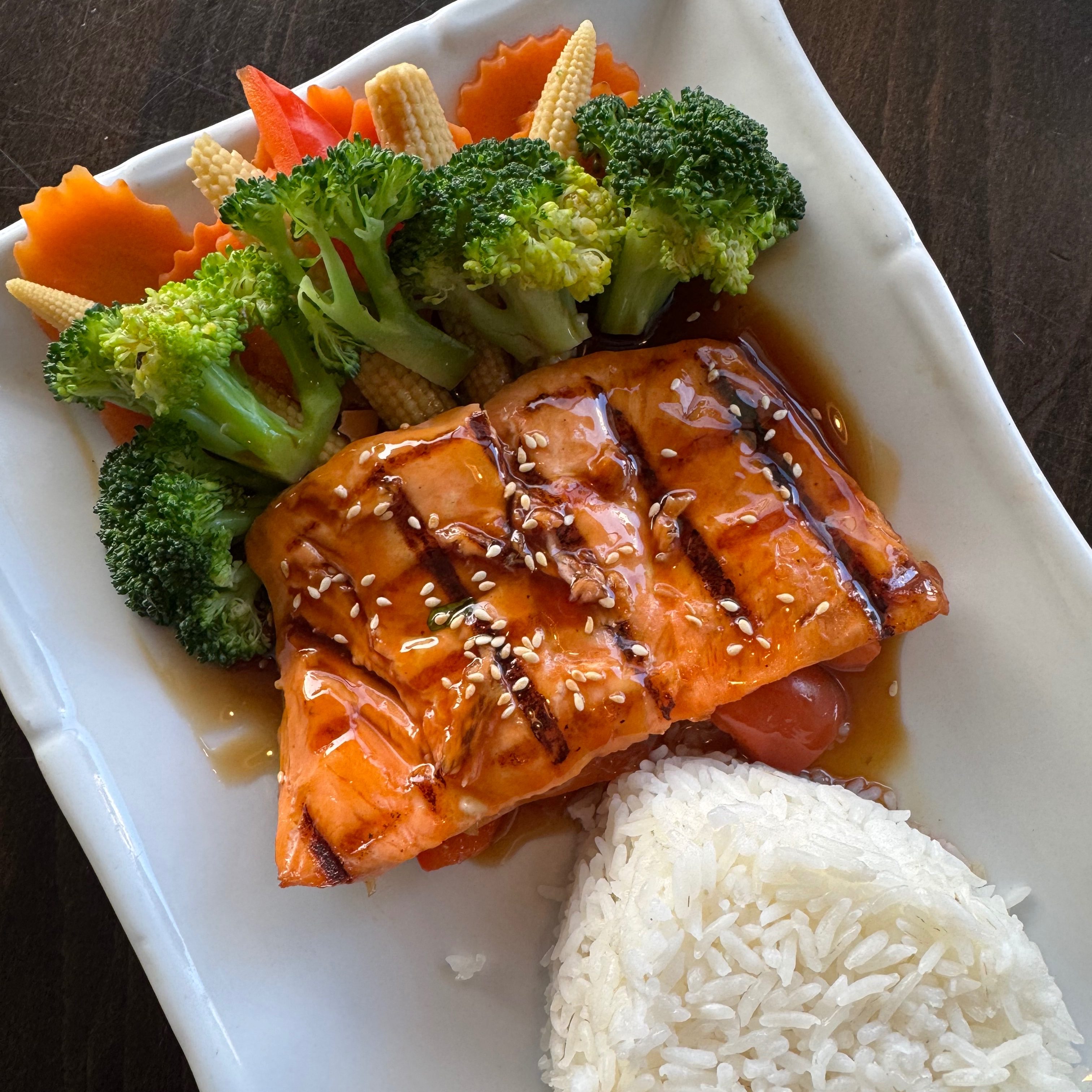 Salmon Teriyaki.