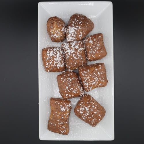 Zeppole with Nutella.