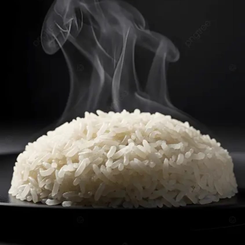 Steamed White Rice.