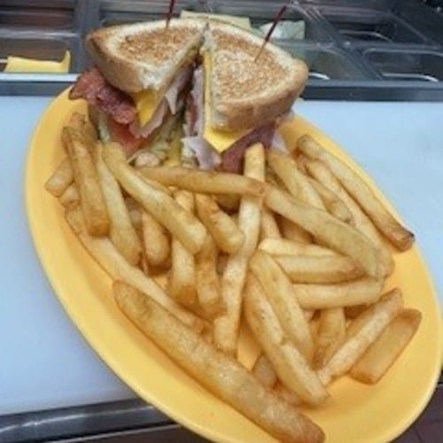 Turkey Club Sandwich.