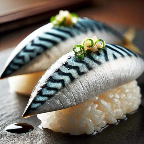 Mackerel Nigiri.