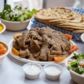 Triple Gyro Plate with French Fries or Rice