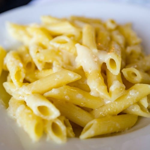 Kids Penne with butter.