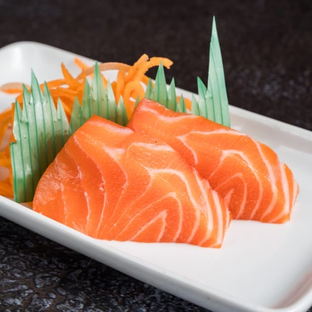 Salmon Sashimi.