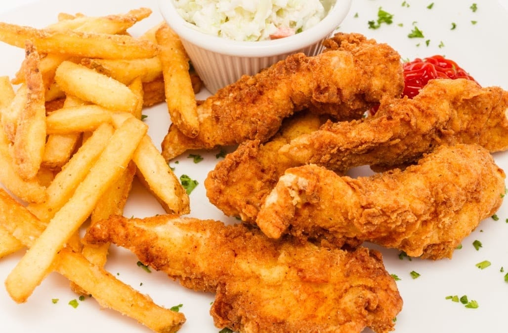 Chicken Tenders & Fries.