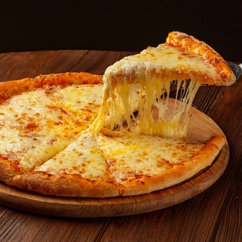 Mozzarella, Garlic & Oil Pizza (Slice).