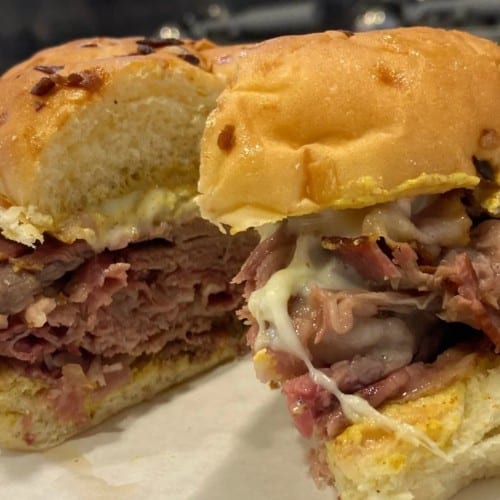 Smoked Beef Brisket Sandwich.