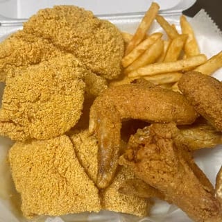 3 Pieces Fish & 4 Wings