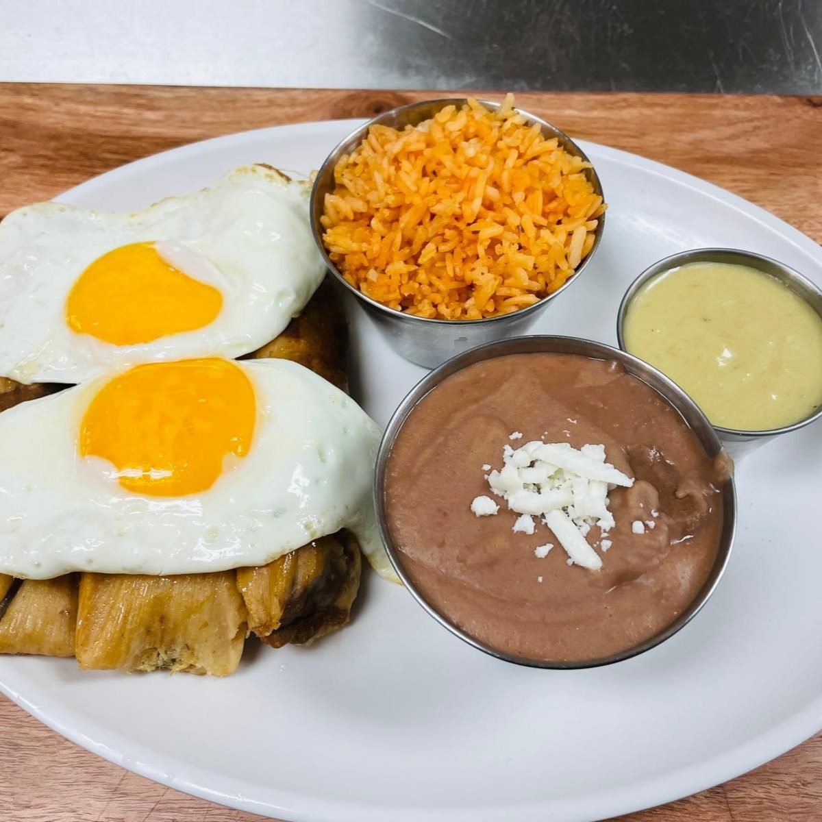 Tamales and Eggs.