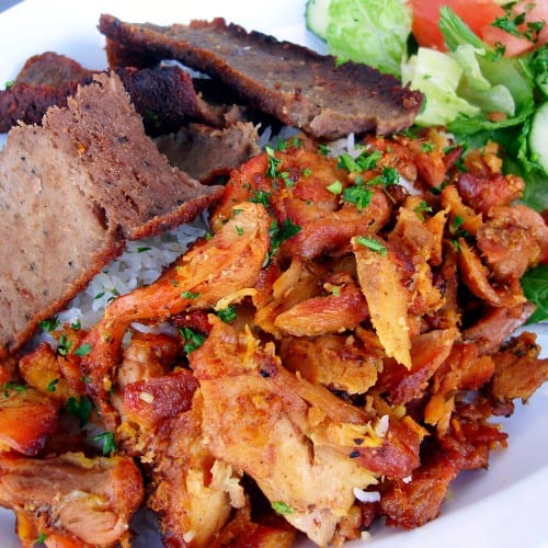 Chicken Shawarma & Gyro Platter.