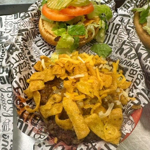 Frito Pie Burger.