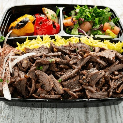 Beef Shawarma Platter.